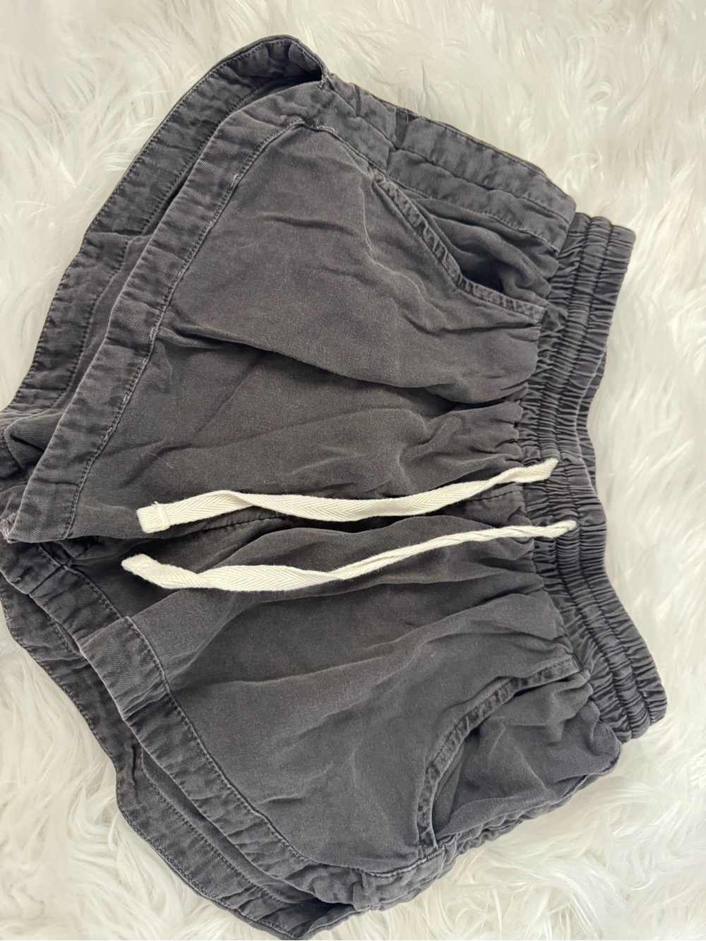 Billabong Gray Elastic Waist Drawstring Women’s Shorts